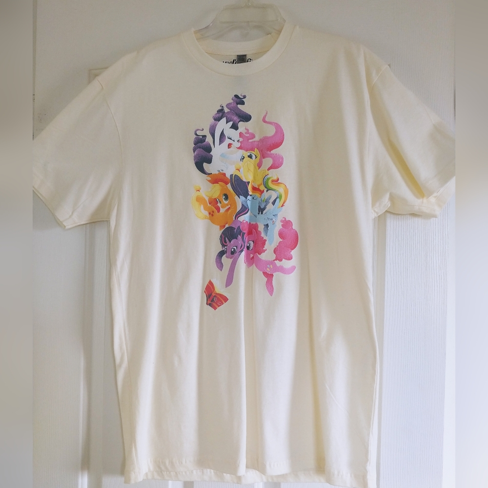 My Little Pony T-shirt, Large, by WeLoveFine; Main Cast Falling Graphic